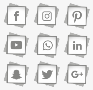Social Media Icons Set, Social, Media, Icon Png And - Social Media Logo White Png
