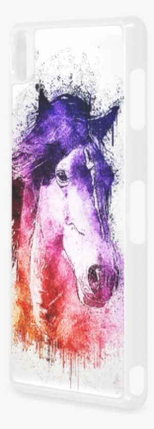 Watercolor Horse Hard Case For Sony Xperia Z3 - Huawei Honor 7
