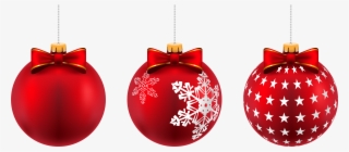 Red Christmas Balls Png - Red Christmas Ball Png