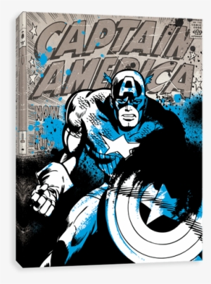 Splatter Paint - Captain America