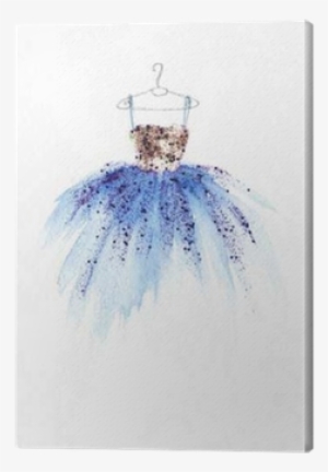 Watercolor Fashion Illustration Canvas Print • Pixers® - Watercolor Painting