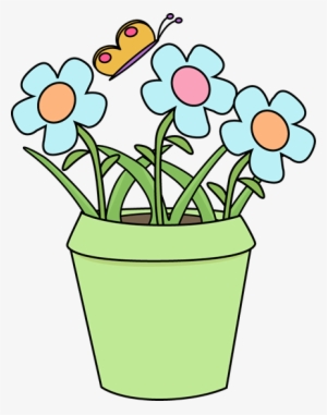 Weeds - Flower In A Pot Clipart