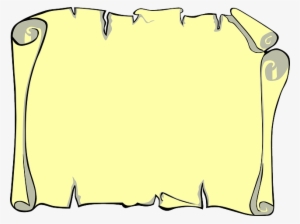 Scroll Yellow Roll Vintage Paper Parchment - Old Paper Design Border