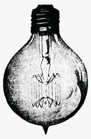 Free Clipart Of A Vintage Light Bulb - Incandescent Light Bulb
