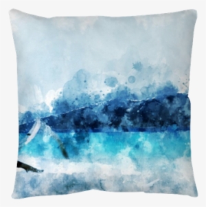 Sand Beach At The Island, Blue Water In The Sea, Digital - Painting