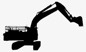 Png File Size - Excavator Silhouette Png