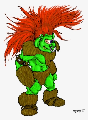 Crazy Hair Troll - Cartoon