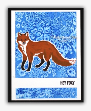 Salted Watercolor Background Fox By Understand Blue - Red Fox