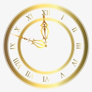 Gold Clock Clipart