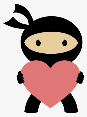 Ninja In Love Clipart - Ninja Clipart