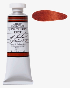 Watercolor Quinacridone Rust157 - M Graham Sap Green