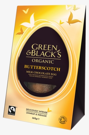 G&b's Organic Butterscotch Easter Egg - Green And Blacks