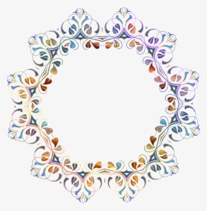 Clipart Floral Flourish Frame - Clip Art