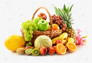 The Fruit Basket About - Basket Of Fruits Png