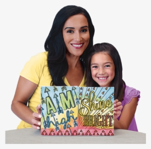 Watercolor Canvas Aim High Shine Bright - Watercolor Painting