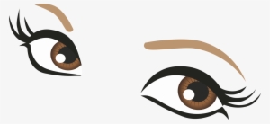 Eyelash Color Cosmetics Drawing - Drawn Eyes Cartoon Png