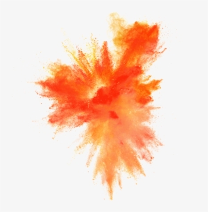 Dust Polvo Explosion Explosi - Orange Smoke Bomb Png