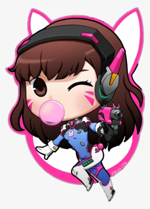 Dva Overwatch Png - Overwatch D Va Chibi