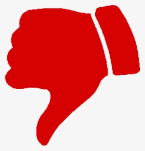 Thumb Signal Red Clip Art - Thumbs Down Red Png