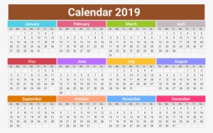 2019 Calendar Png Transparent Hd Photo - 2019 Calendar With Indian Holidays