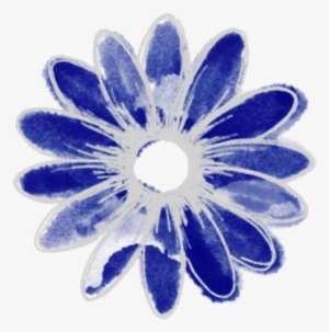 Ftesticker Flower Watercolor Blue Artistic - Summer