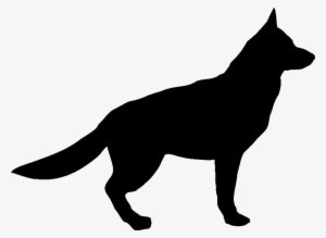 Dog Silhouette - German Shepherd Dog Sticker
