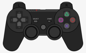 Free Vector Playstation Gamepad Clip Art - Cartoon Ps3 Controller