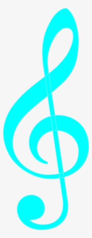 Treble Clef - Blue Treble Clef