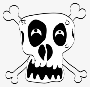 Freehand Funny Skull Clipart Png