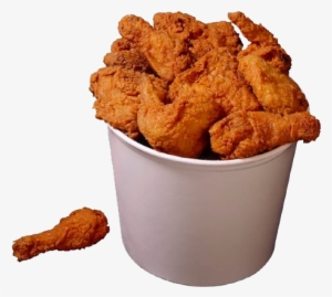 Fried Chicken - Bucket Of Chicken Png