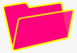 Clipart Royalty Free Yellow And Pink Clip Art At Clker - Pink Folder Clipart