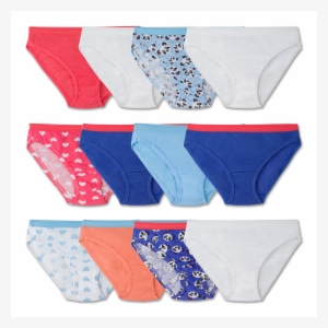 Girls' 12 Pack Assorted Bikini Assorted - Panties