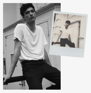 6 New Models To Watch Out For At Nyfw Men's Spring - Jacob Bixenman Black And White