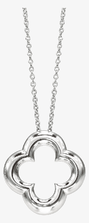 18kt White Gold Clover Pendant - St.au.150 Min.v.unc.pr Ad