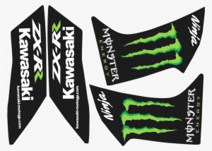 Kawasaki Ninja Monster Zx-rr Vector - Monster Energy Drink