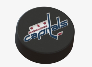 Washington Capitals Logo On Ice Hockey Puck 3d Print - Calligraphy