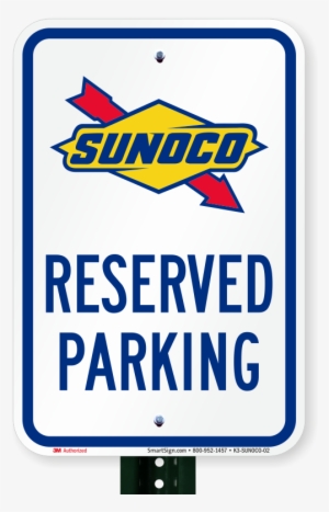 Reserved Parking Sign, Sunoco - Van Accessible Parking Sign