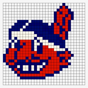 Cleveland Indians Logo Perler Bead Pattern / Bead Sprite - Cleveland Indians