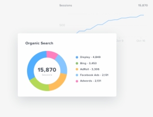Organic Search Pie Chart In Google Analytics Dashboard - Circle