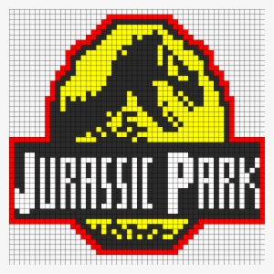 Jurassic Park Logo Perler Bead Pattern / Bead Sprite - Jurassic Park Cross Stitch Patterns