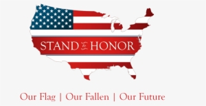 Use The Phrase, “stand With Me To Honor Our Flag, Our - Us Flag Map Shower Curtain