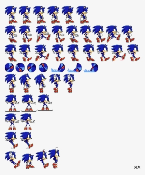 Sprite Sonic Png Clipart Sonic The Hedgehog Sonic Mania - Sonic Sprite Sheet Png