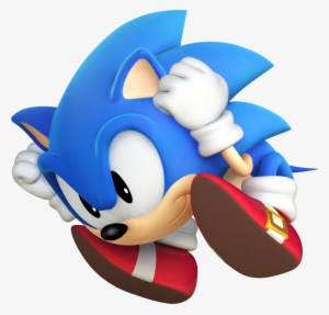 Banana Split Clipart Sonic - Classic Sonic Spin Dash
