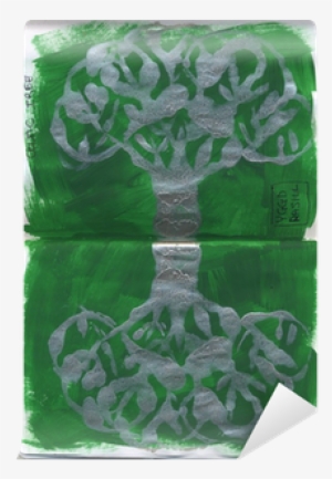 Sketchbook Hand Painted In Watercolors Yggdrasil Celtic - Illustration