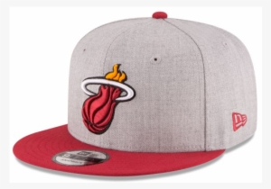 New Era Miami Heat Nba Heather 2tone Basic 9fifty Snapback - Atlanta Braves Father's Day Hat