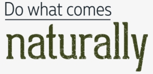 Do What Comes Naturally - Calligraphy