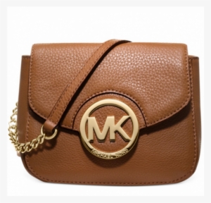 Michael Kors Bedford Small Leather Logo Crossbody Brown - Michael Michael Kors Fulton Small Crossbody In Luggage