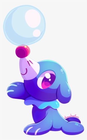 Popplio Pokemon Eevee, New Pokemon, Pokemon Fan Art, - Blue Pokemon With Red Nose