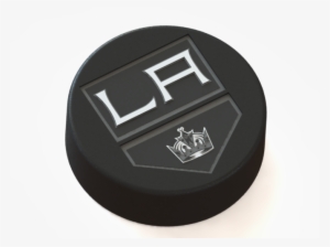 Los Angeles Kings Logo On Ice Hockey Puck 3d Print - Los Angeles Kings Puck