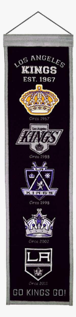 Los Angeles Kings 8" X 32" Embroidered Wool Heritage